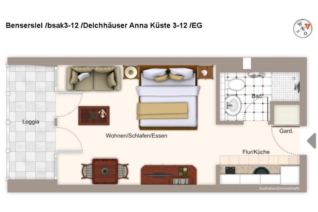 شقة Deichhaeuser Anna Kueste Deichhaeuser Anna Kueste 3-12 بينسيرسيال المظهر الخارجي الصورة